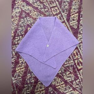 Ramm Ager Din Lilac Lavender Purple Icelandic Wool Triangle Shawl Wrap Scarf